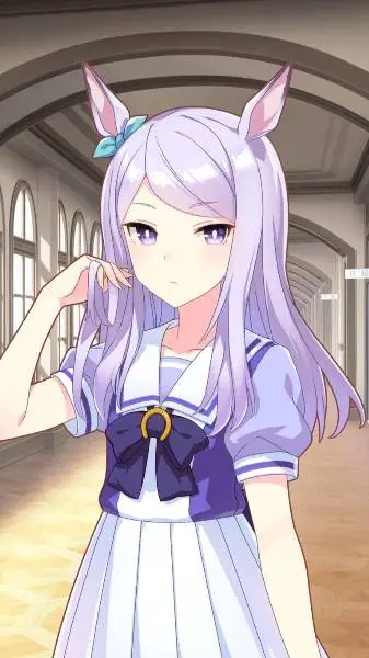 ai character: Mejiro McQueen background