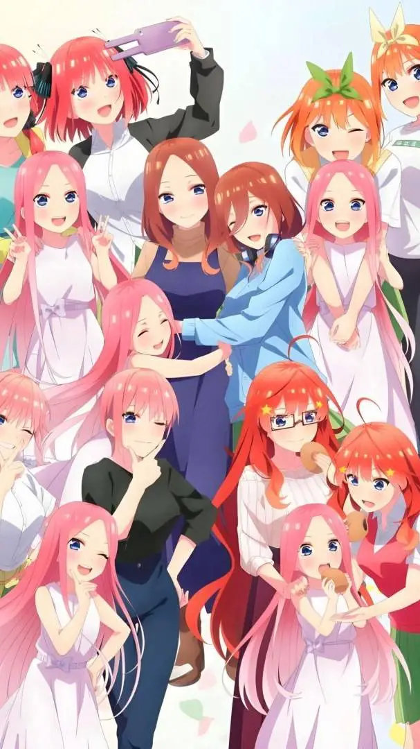 ai character: Quintillizas 🩷 background