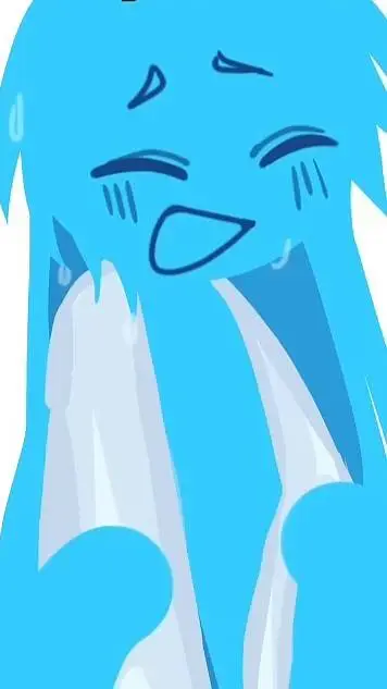 ai character: <₩ { Blue } ₩> background