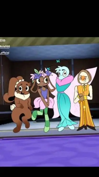 ai character: Dw easter toons background