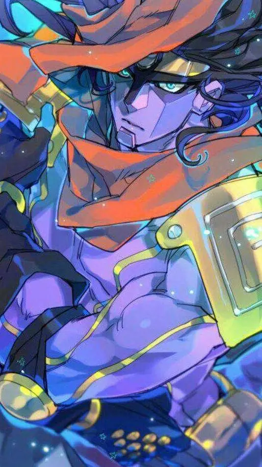 ai character: Star platinum  background