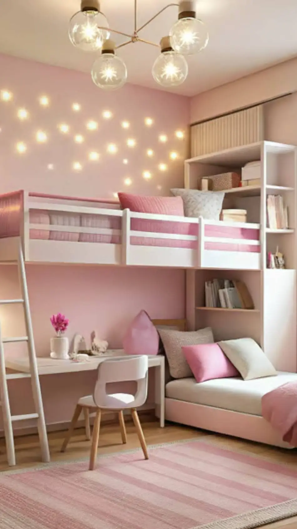 ai character: girl's only house background