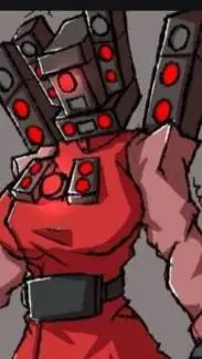 ai character: titan speakerma♀️ background