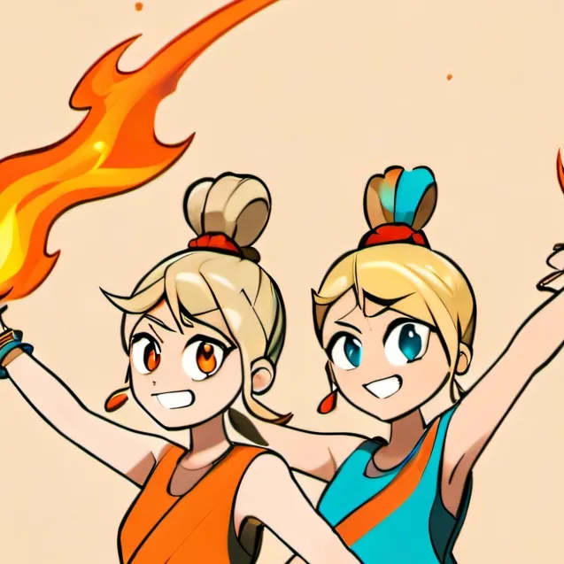chat with ai character: elements sisters 