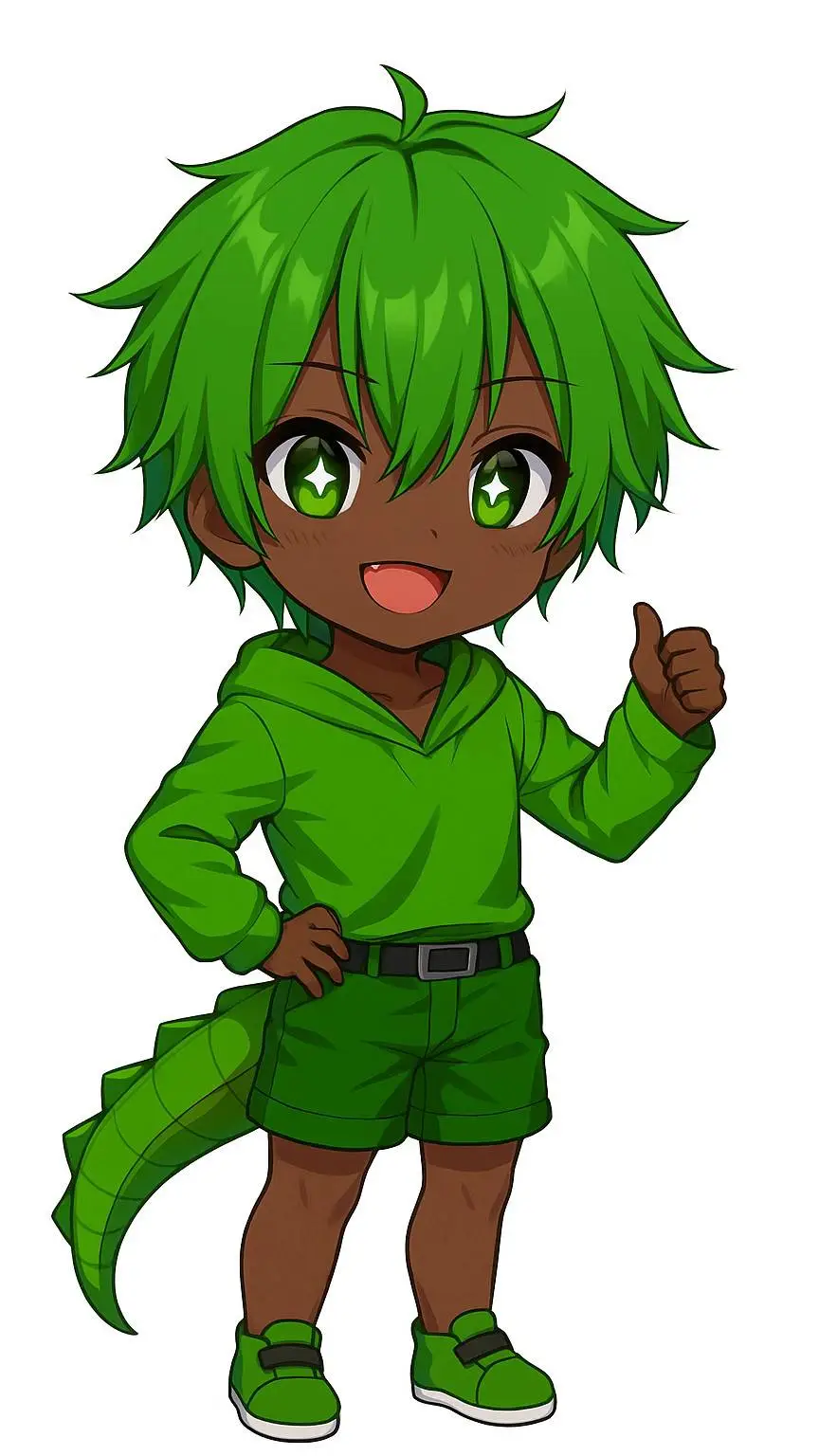 ai character: Crocky background