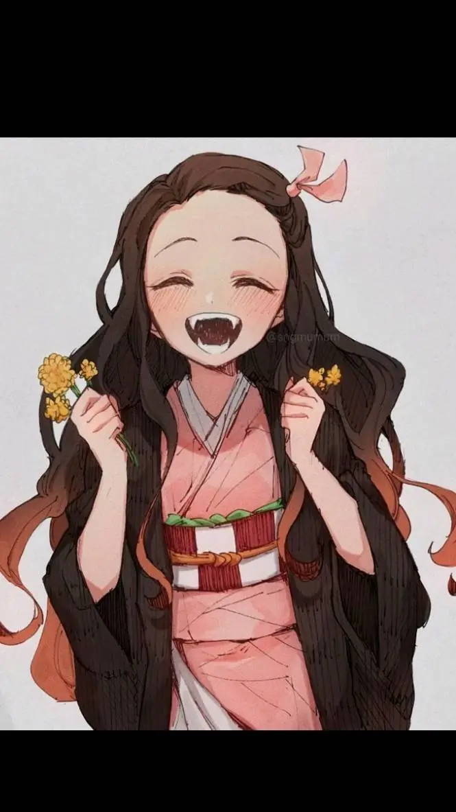 ai character: nezuko kamado background