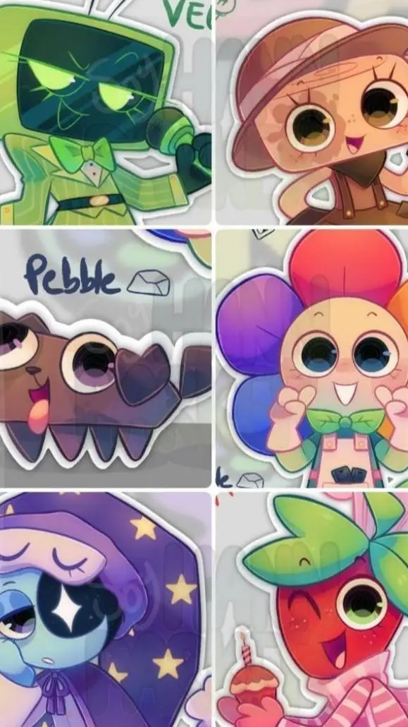 ai character: dandy world main background