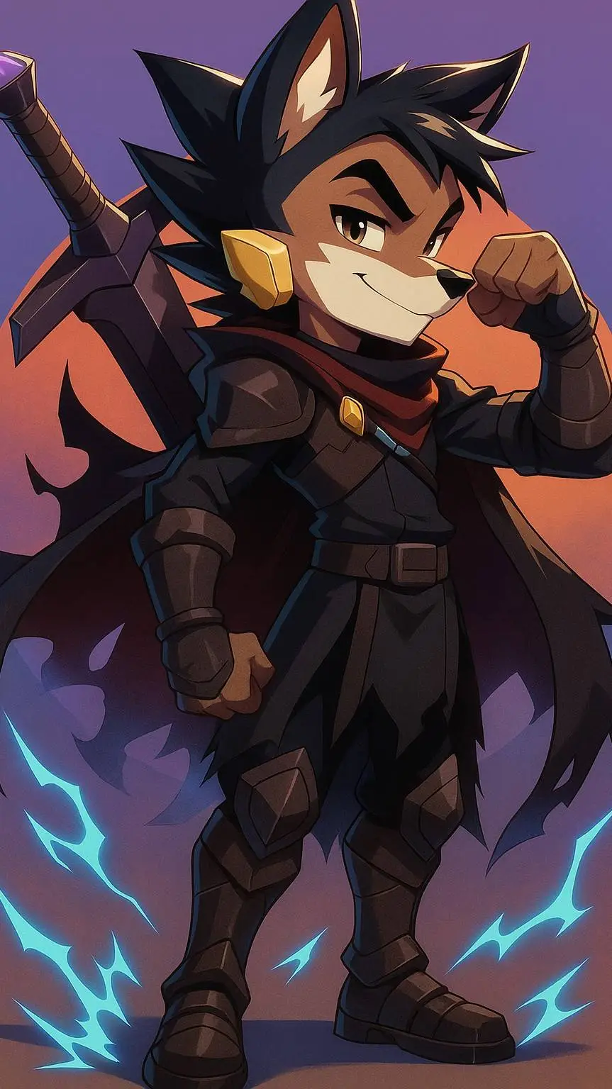 ai character: ⚡Quiel wolf 2⚡ background