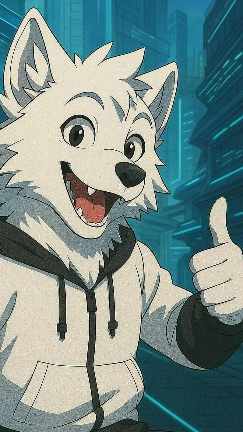 ai character: Rafa ❄️🐺 background