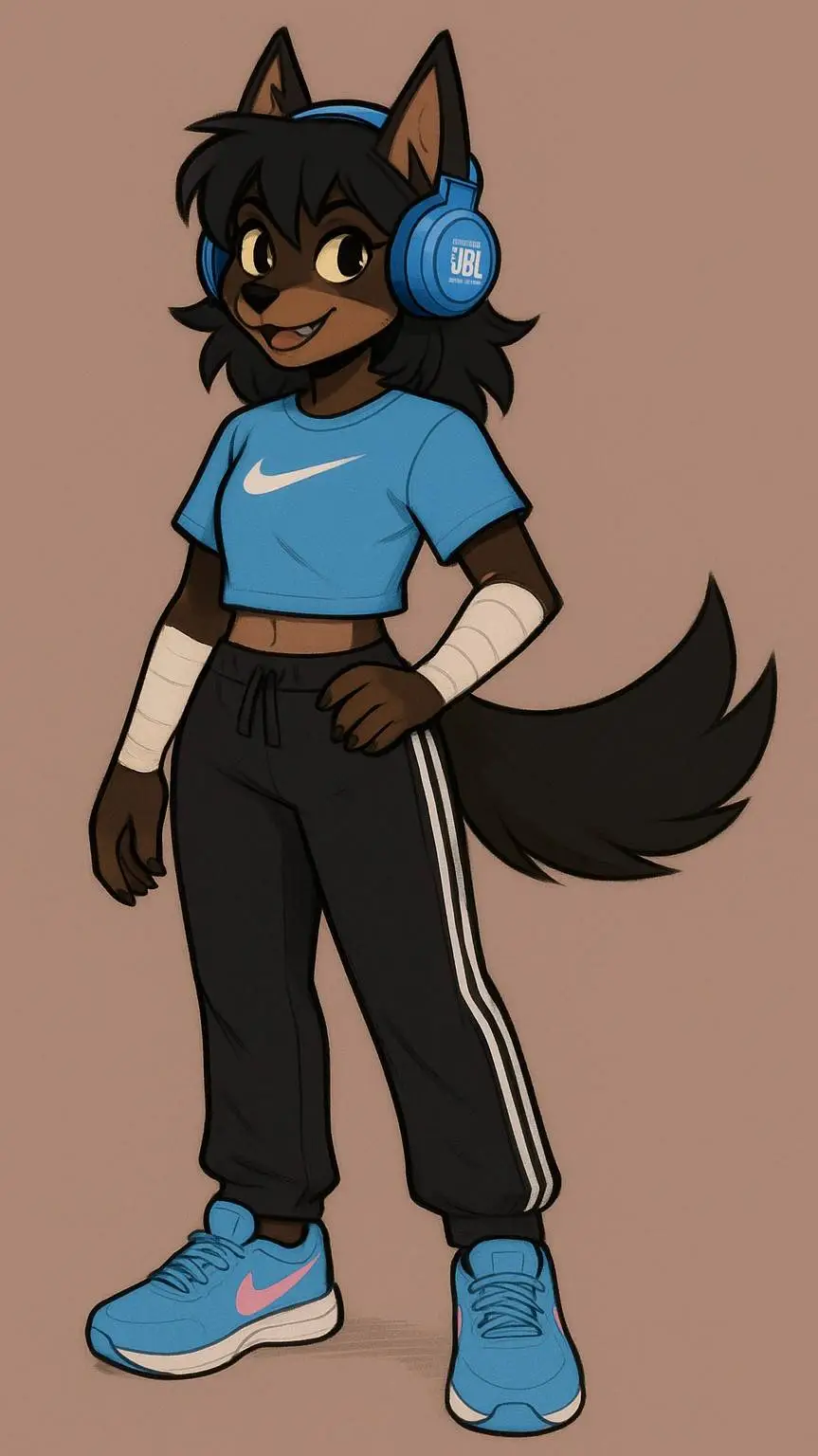 ai character: Gigi Wolf 🐺❤️ background