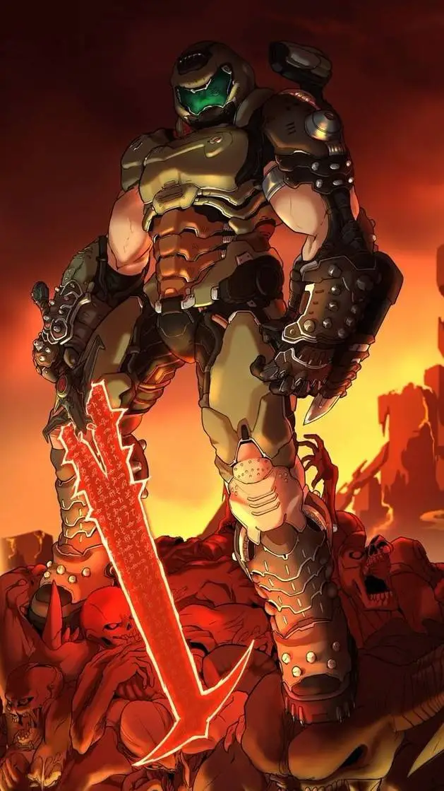 ai character: DoomSlayer background