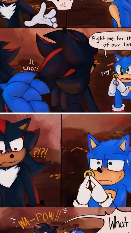 ai character: ~∆°🖤Sonadow💙°∆~ background