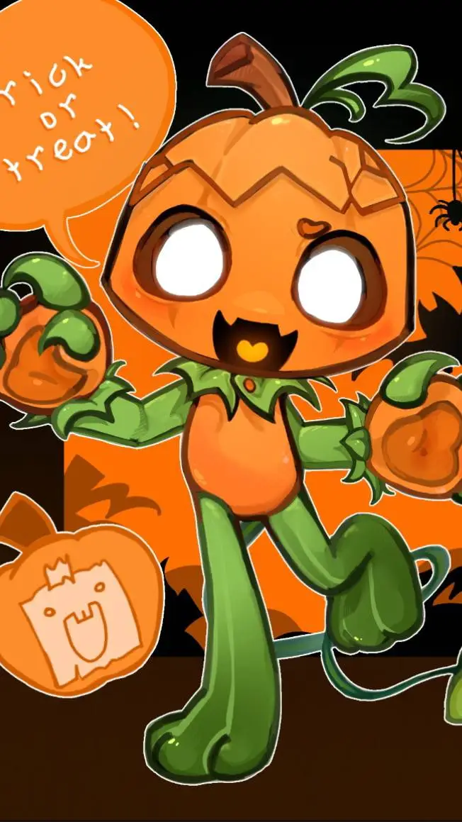 ai character: 🎃Gourdy🎃 background