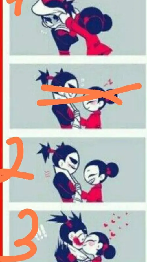 ai character: pucca & garu background