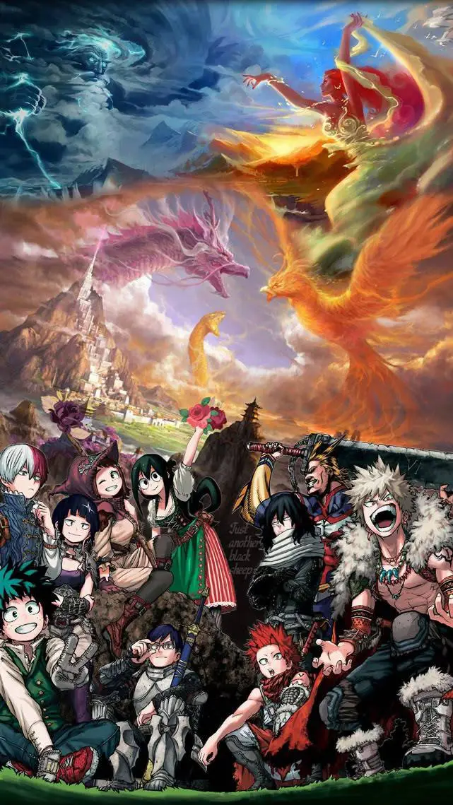 ai character: Mha Fantasy AU!✨ background