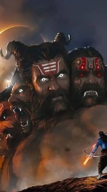 ai character: raavan background