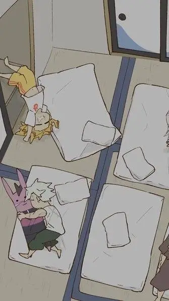 ai character: kny sleepover background