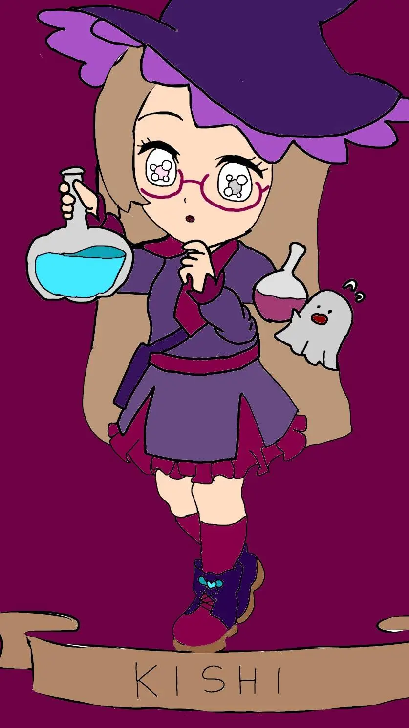 ai character: kny Halloween!  background