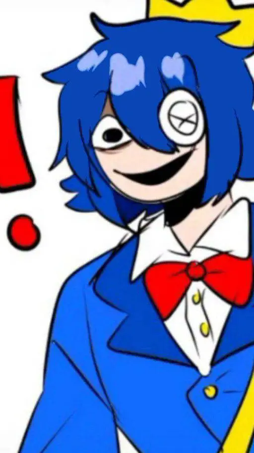 ai character: blue background