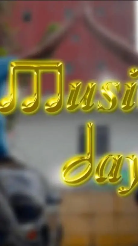 ai character: Musical Day background