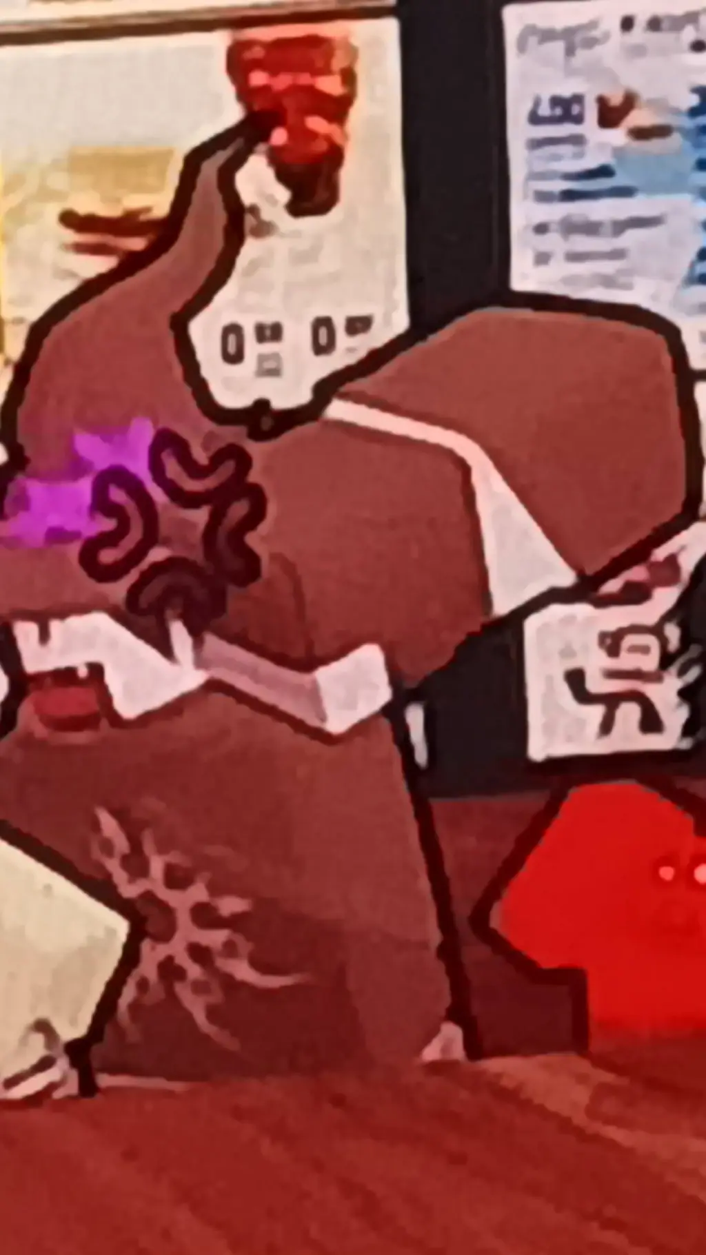 ai character: azure background