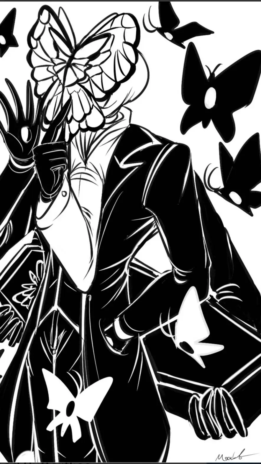 ai character: Dead Butterflies background