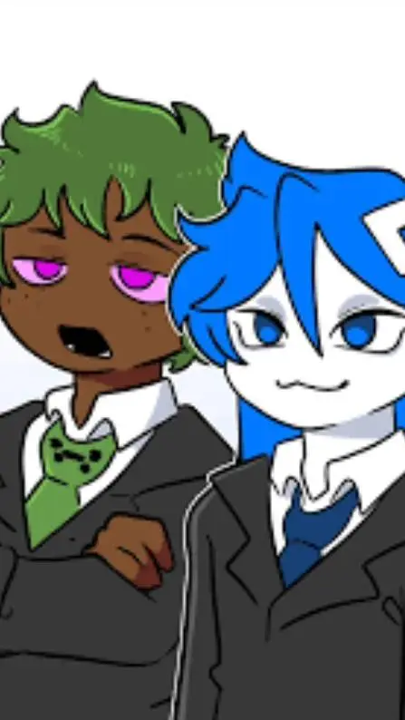 ai character: 💚Minecraf×roblox💙 background