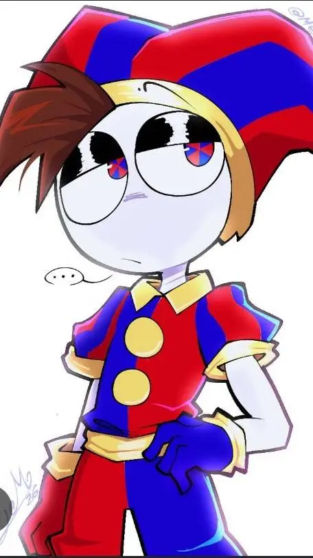 ai character: El chico Pomni background
