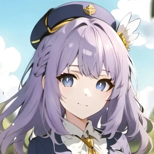 chat with ai character: purple girl 