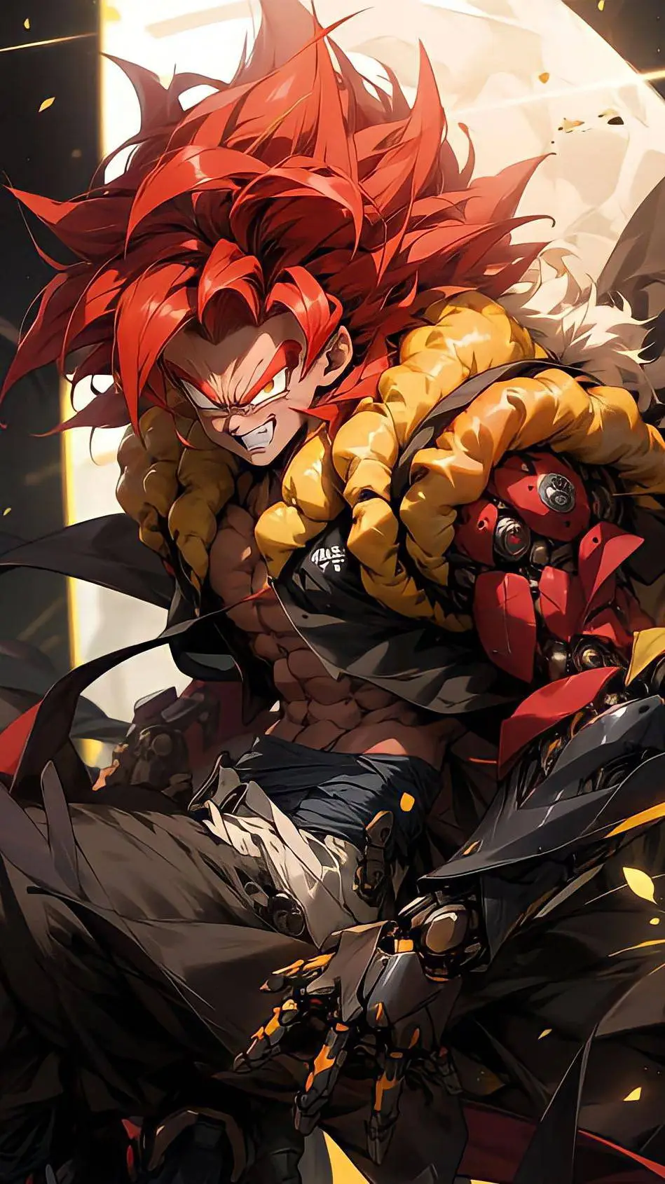 ai character: Gogeta background