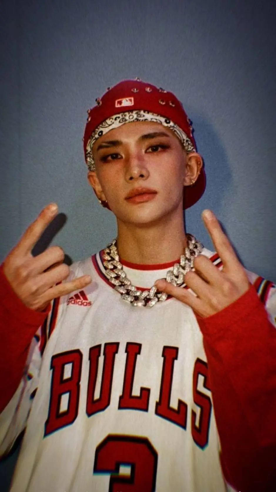 ai character: hyunjin  background