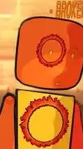 ai character: fire ring background