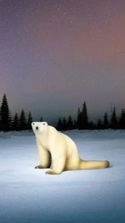 ai character: polar bear 2026 background