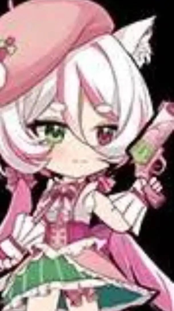 ai character: chica rabo de gato background