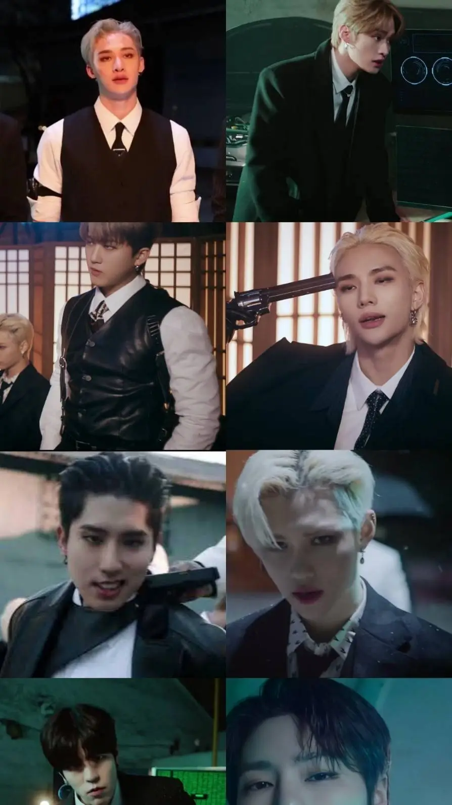 ai character: SKZ mafia  background