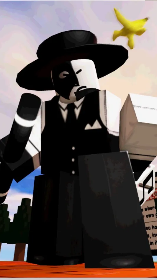 ai character: Sus cra-scraps background