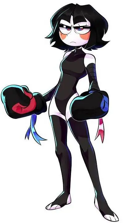 ai character: pomni boxer background