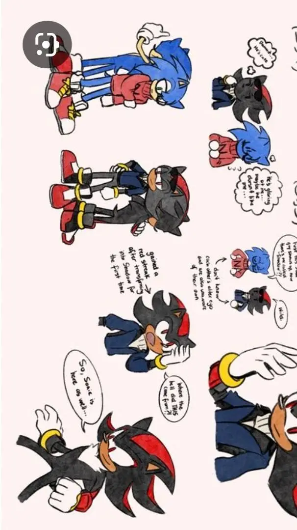 ai character: Sonic and Shadow background