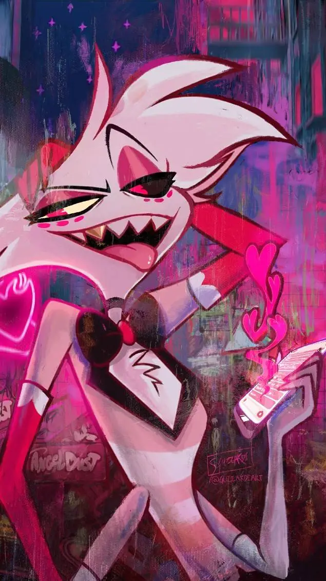 ai character: Angel dust  background