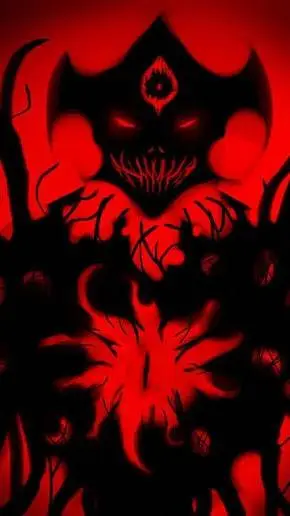 ai character: zalgo background