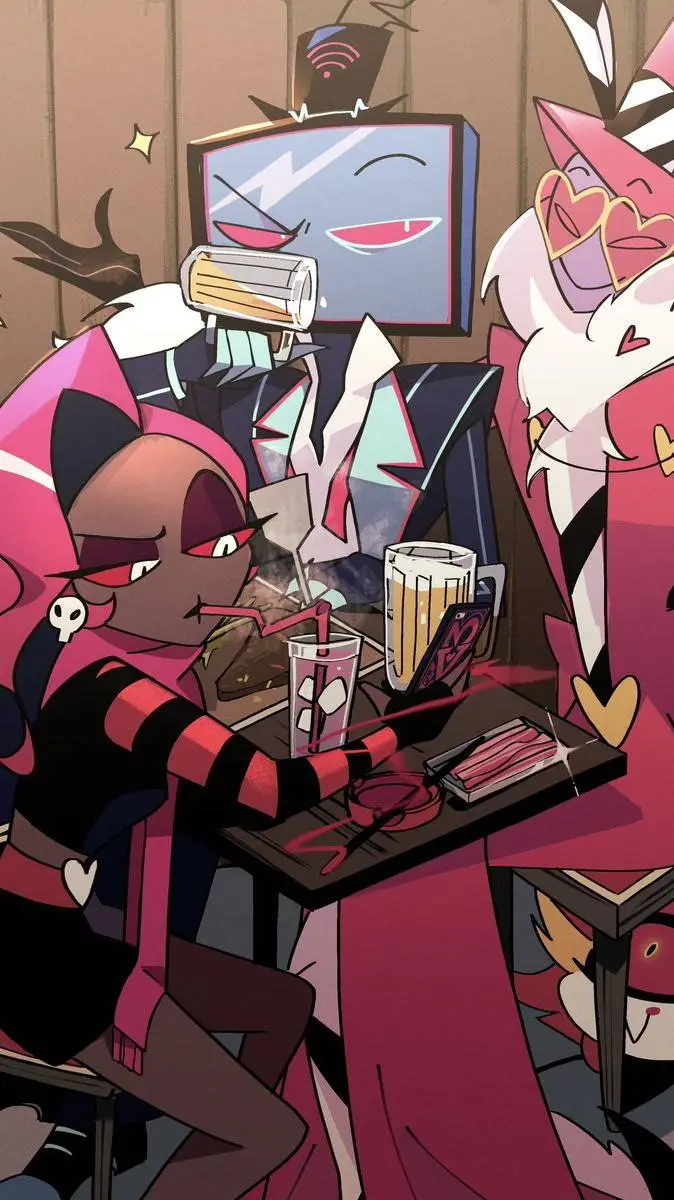 ai character: velvet background