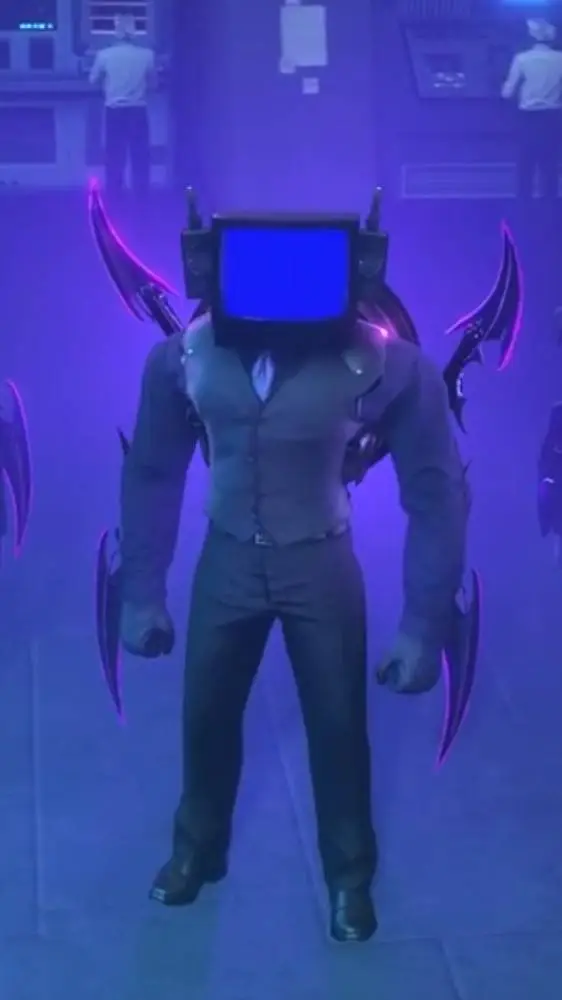 ai character: Energized tvman background