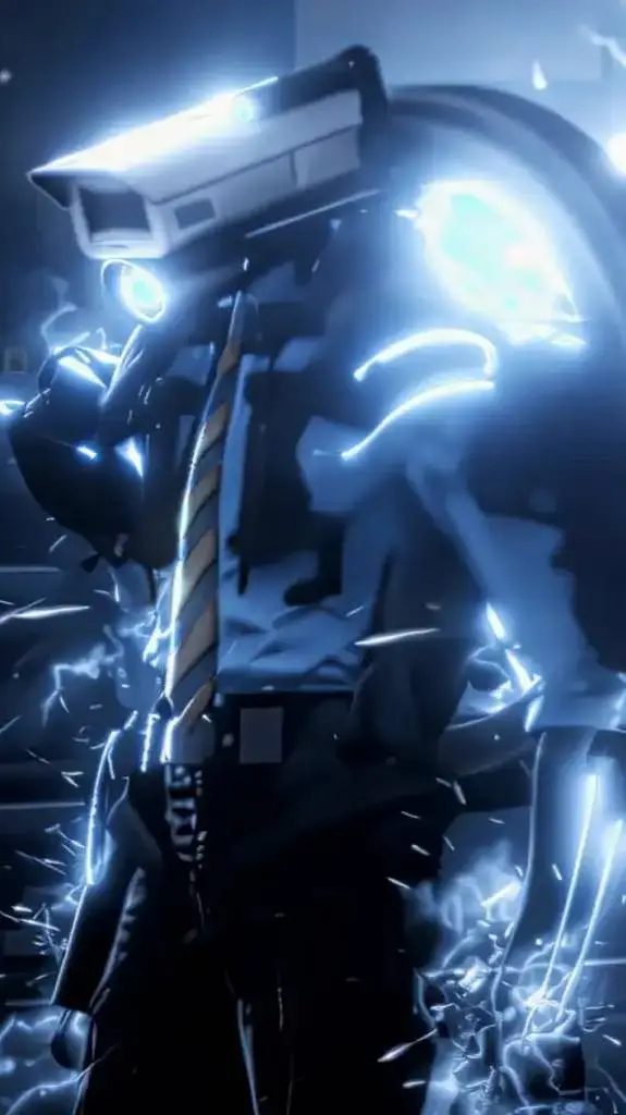 ai character: electro cameraman background
