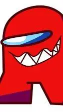 ai character: amongus red background