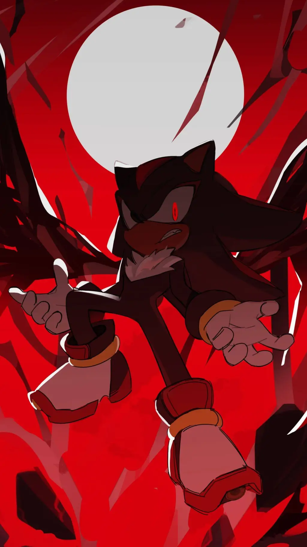 ai character: shadow the hedgeho background