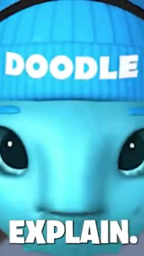 ai character: doodle background