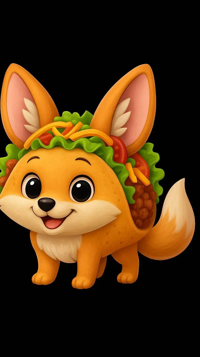 ai character: foxini taconlini background