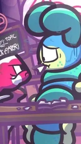 ai character: Squirmney? Idk background