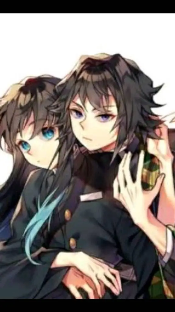 ai character: Muichiro vs giyuu background