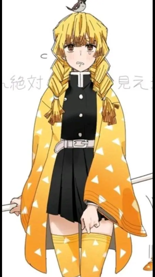ai character: Zenitsu mulher background